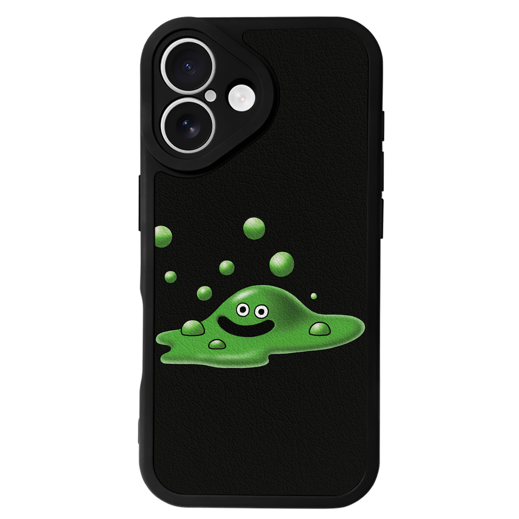 （画像用） ドラゴンクエスト Doragon Kuesuto Dragon Quest 【iPhone 16シリーズ対応】シリコンスマホケース（レザー調） 材質：シリコン